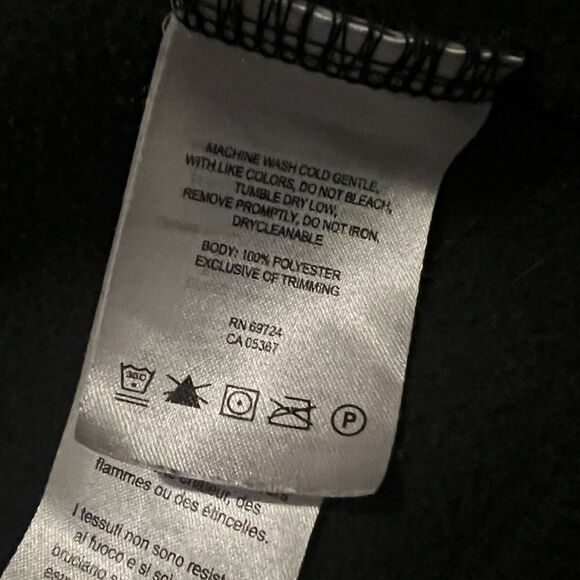 Columbia Black Full Zipped Fleece Jacket Women's Large GUC - Picture 6 of 8